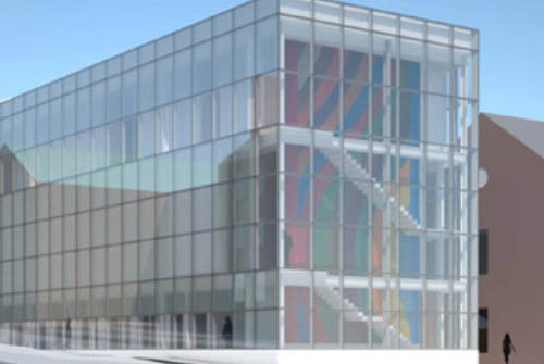 Colby College Museum of Art exterior digital rendering