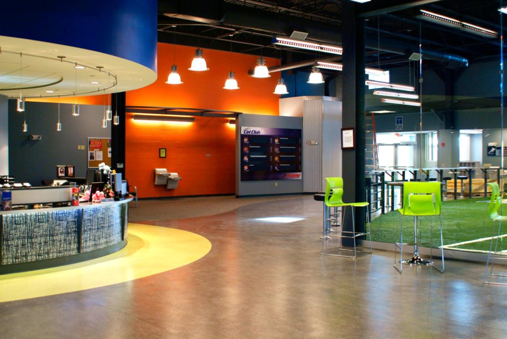 Ice arena lobby