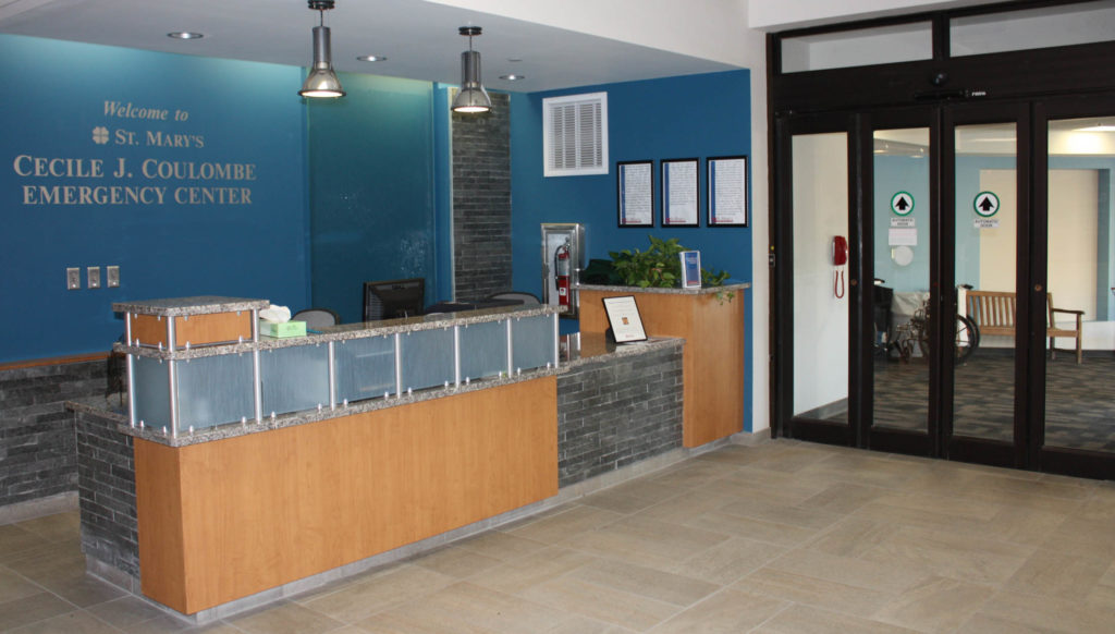 St. Mary's Emergency department lobby area