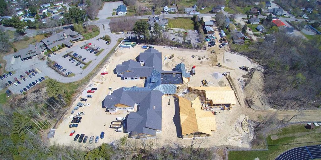 Avita memory care center job site arial picture