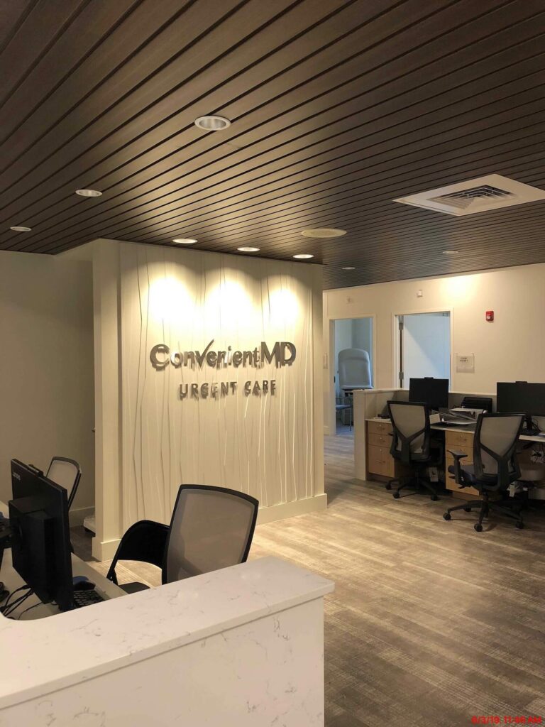 Convenient MD reception area