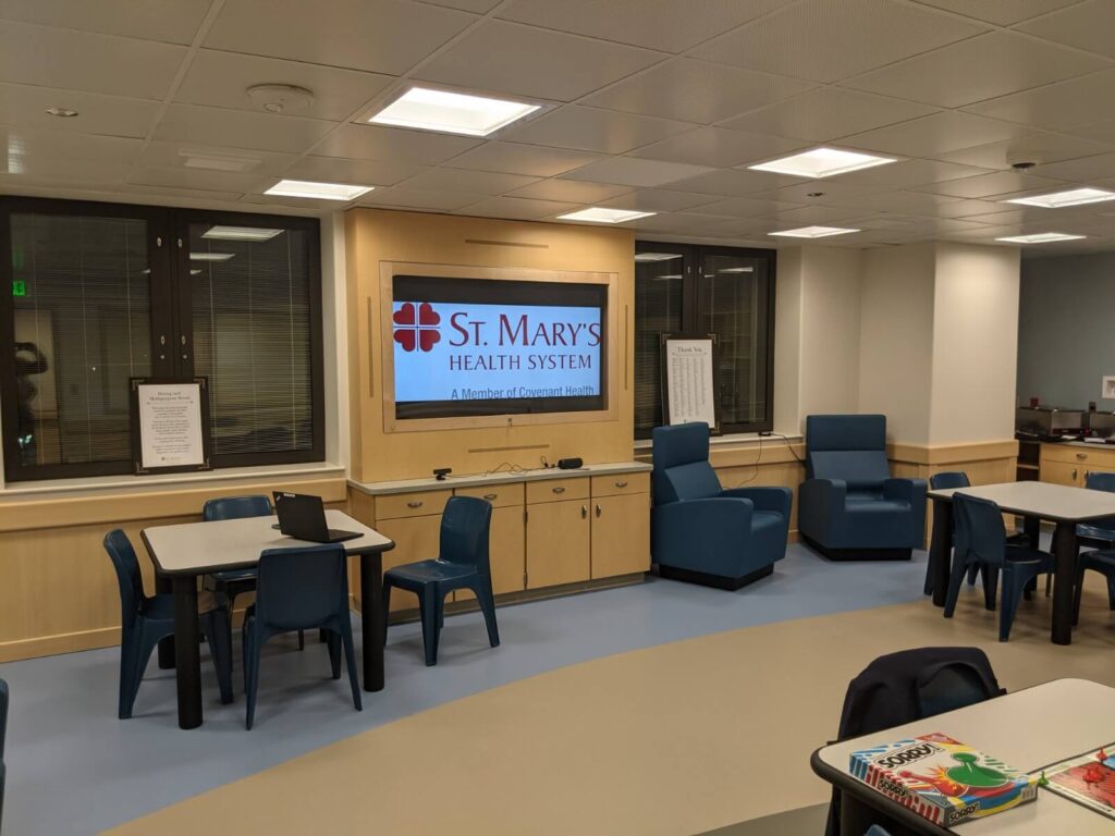 Family room at St. Mary's Regional Hospital